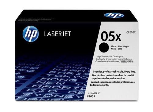 HP 05X High Yield Black Original Laserjet Toner Cartridge CE505X