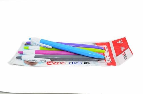 Flair Ezee Click Blue Ball Pen - Pack of 5