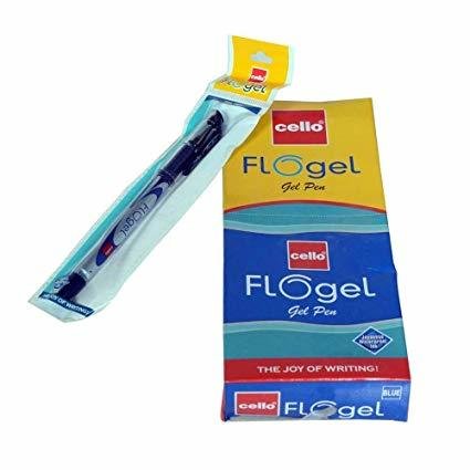 Cello FLOGEL (Blue Ink) Gel Pen - Pack of 10